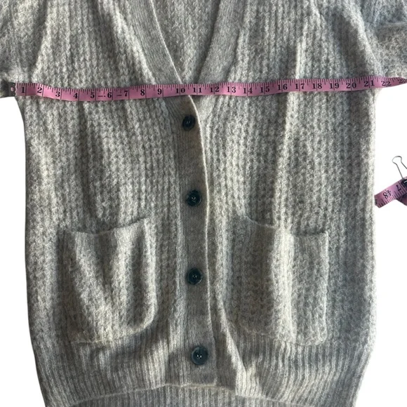 Nordstrom BP Oversized Waffle Stitch Cardigan Grandpa Sweater Size XS - Picture 10 of 13